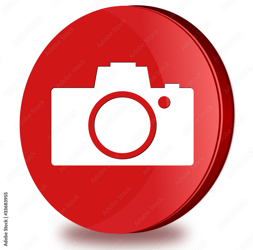 Digital camera glossy icon Digital camera glossy icon
