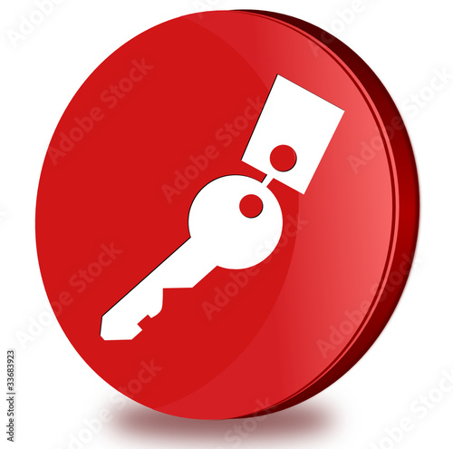 Key glossy icon