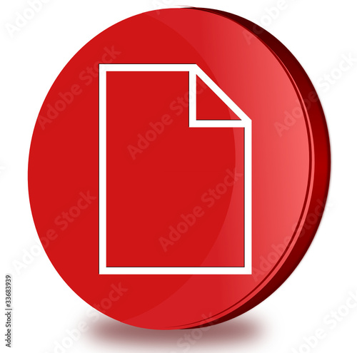 Document glossy icon