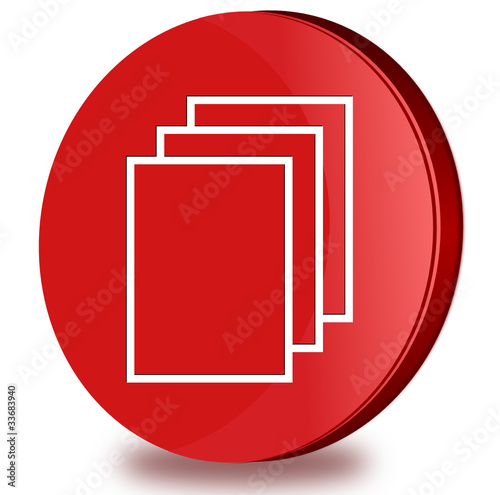 Document glossy icon