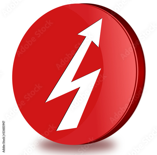 Electricity glossy icon
