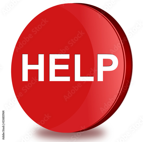 Help glossy icon