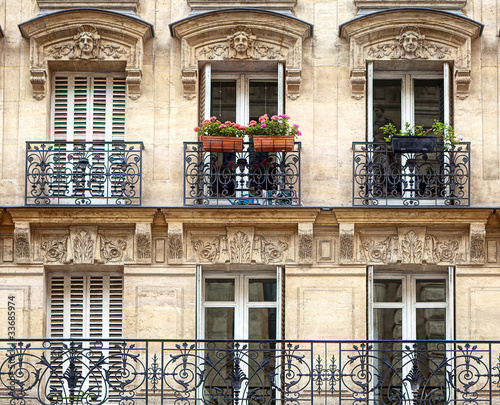 Fényképezés Balconies - Parisian Architecture