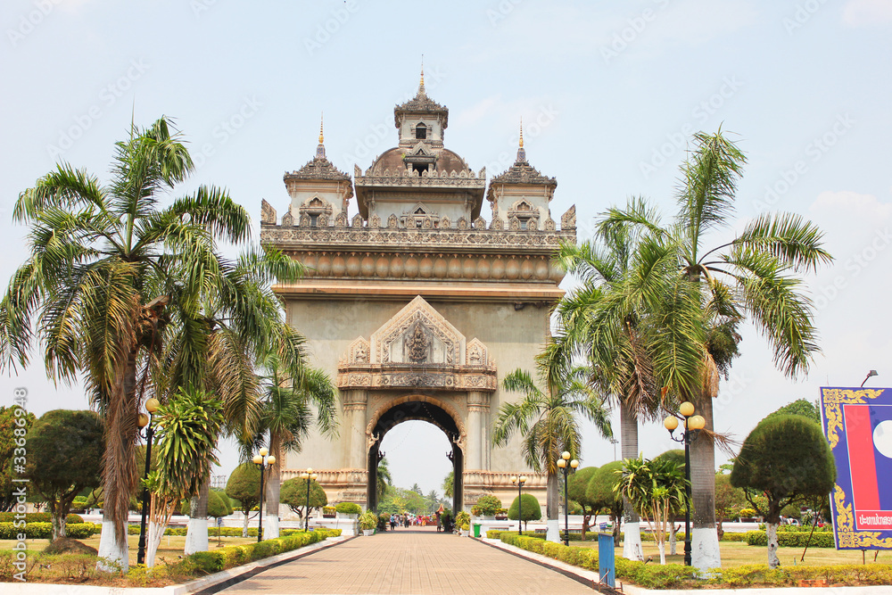 Obraz premium Temple, Laos.
