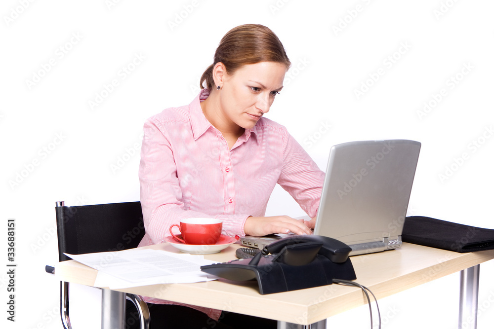 Frau am Computer Frau am Computer