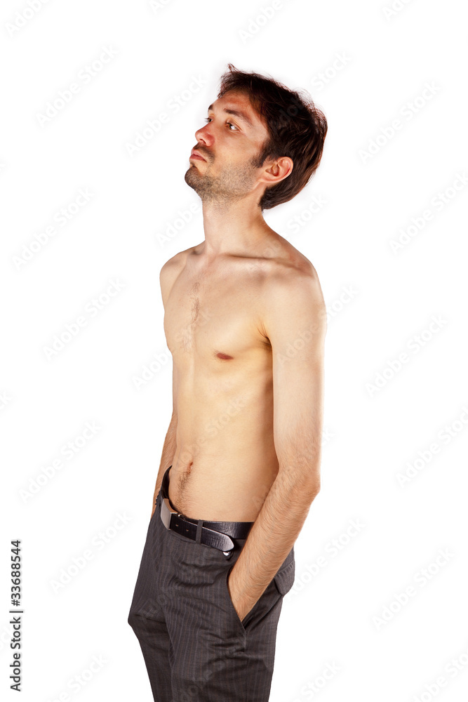 very skinny guy Stock Photo | Adobe Stock