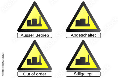 Atomausstieg Hinweisschild