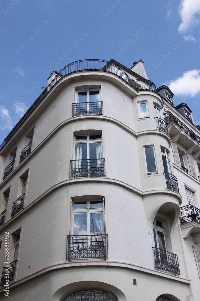 Immeuble du quartier de l'Hôtel-de-Ville à Paris