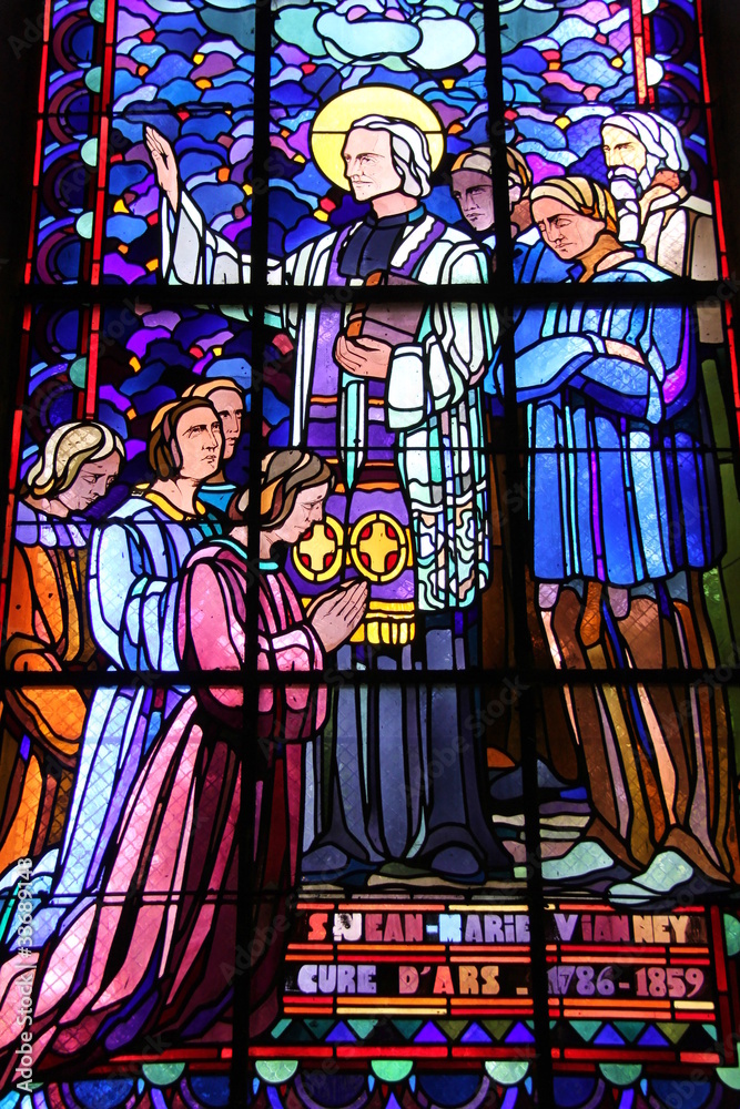 Vitrail de l'église Sainte-Marguerite à Paris
