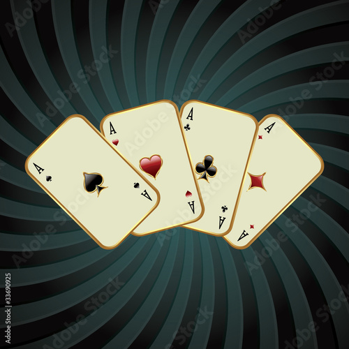 Poker card illustration