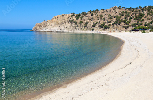 'Pahia ammos' beach at Samothraki island in Greece photo