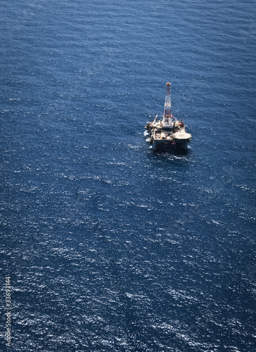 Oil Rig at Sea