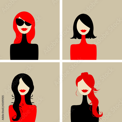 Fashion woman portrait for your design