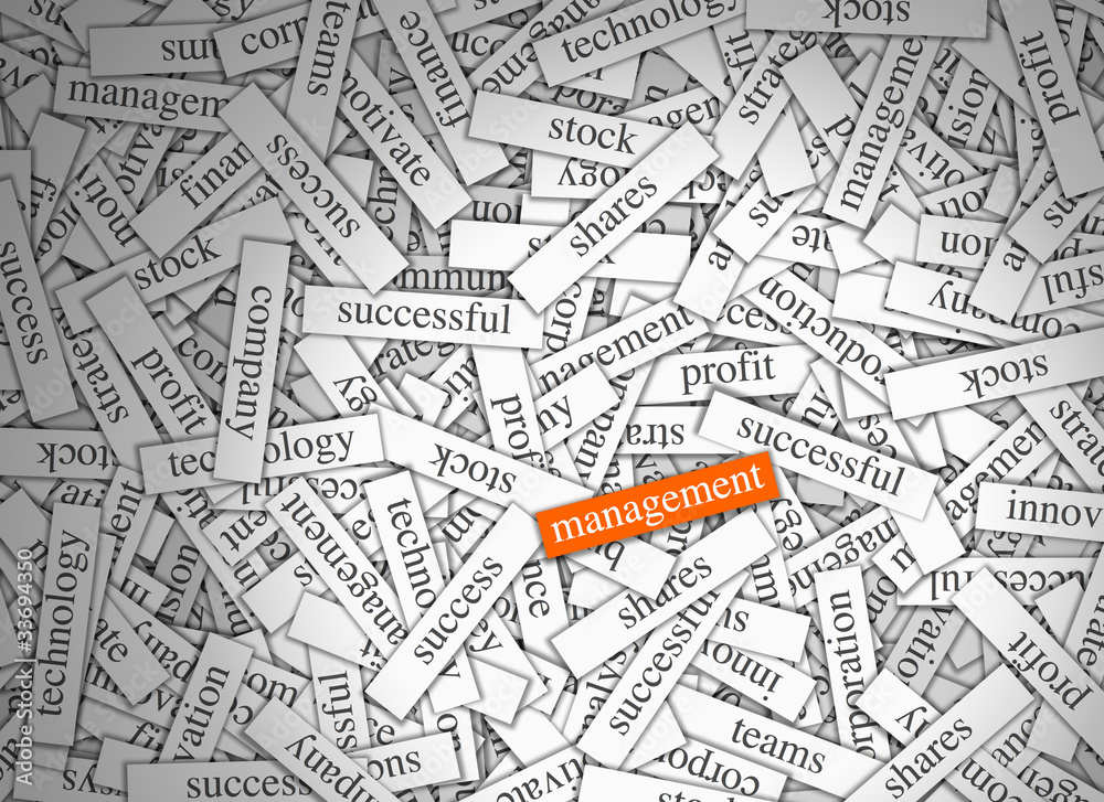 Magnetic Word Labels - Management