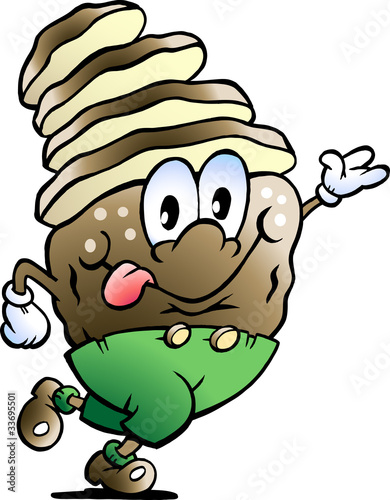 Hand-drawn Vector illustration of an Sliced Potato