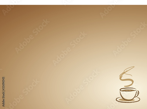 Kaffetasse mit Hintergrund