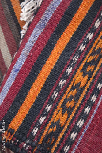 Rugs Laid on Diagonal forming Background