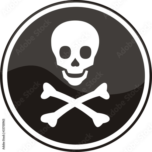 bouton tête de mort