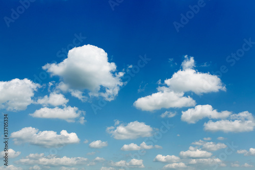 abstract clouds in the blue sky