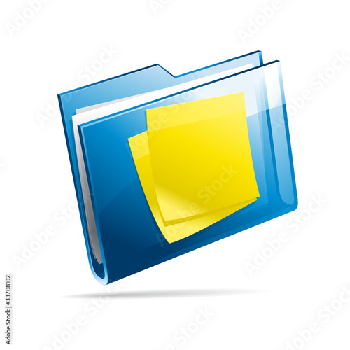 Icône dossier et pense-bête