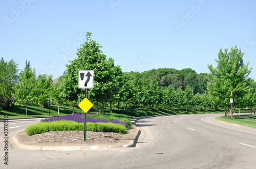 Street With Landscaped Median photo