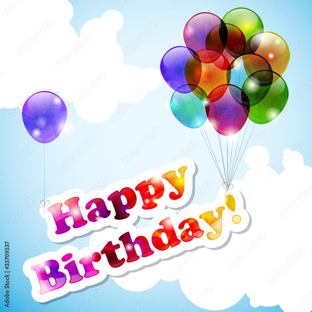 Sfondo di compleanno - Happy birthday background Stock Vector | Adobe Stock