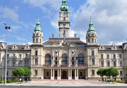 Fényképezés impressive sights in Gyõr -town hall (Hungary)