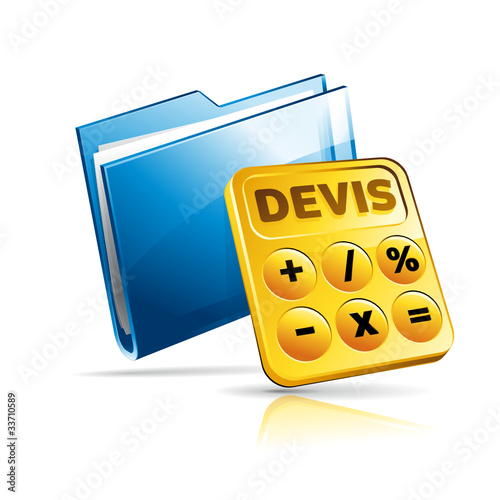 Icône dossier devis