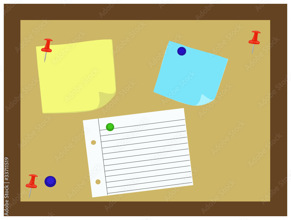 Pinnwand Stock Vector | Adobe Stock