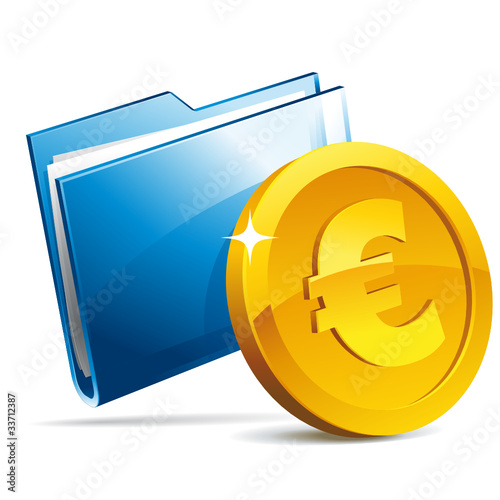 Icône dossier euro