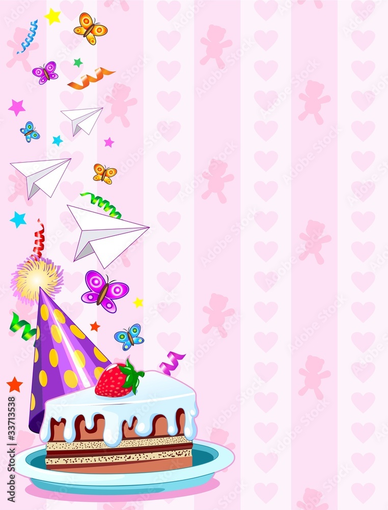 Festa di Compleanno-Sfondo-Party Birthday Background-2-Vector Stock Vector