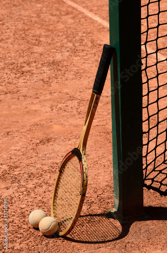 Foto Wooden tennis racket