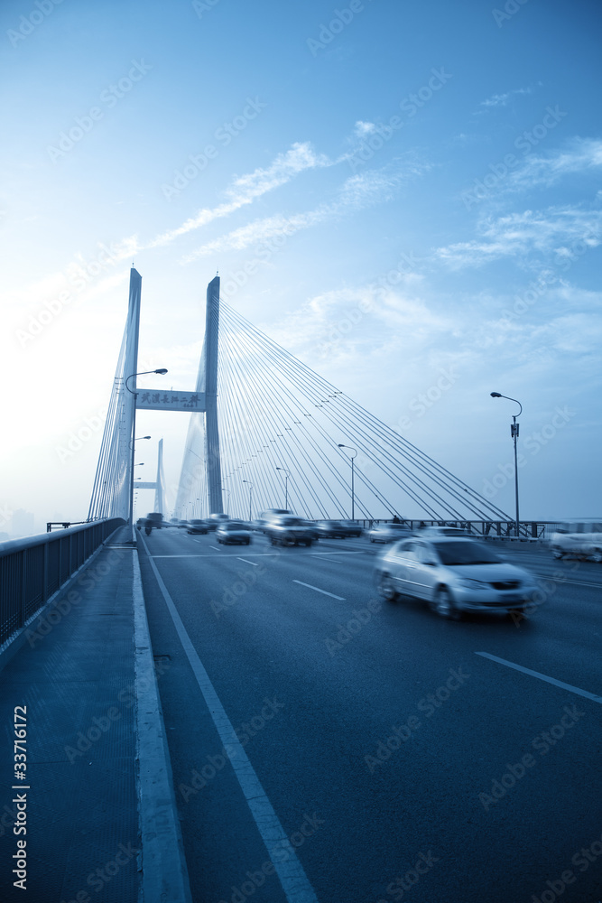Fototapeta premium highway bridge at morning