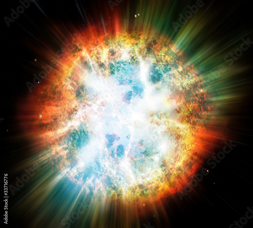 Fotografija Explosion of planet or star