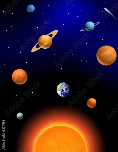 Fototapeta Naklejka Na Ścianę i Meble -  Solar system