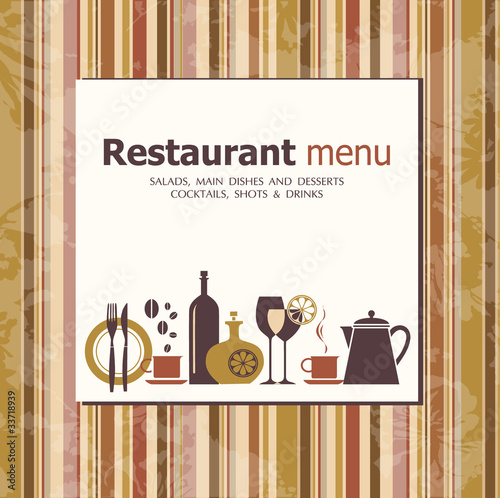 Vector. Restaurant menu design
