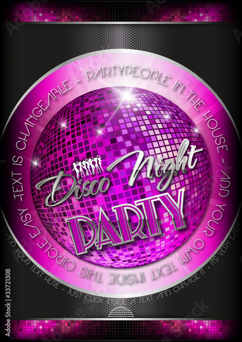 Partyflyer Discokugel