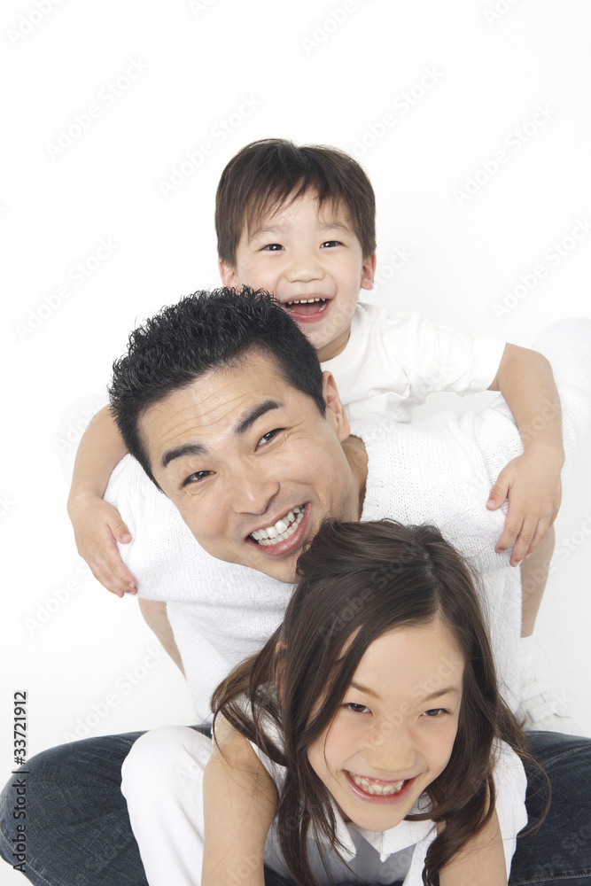 楽しそうな親子 楽しそうな親子