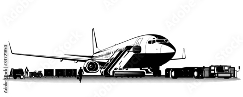 Vector commercial airliner