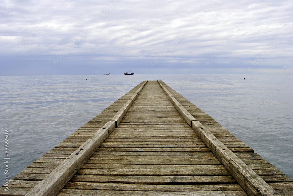 wooden pier