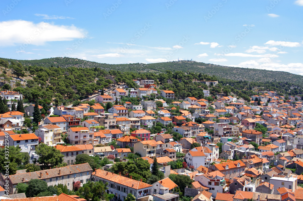 View at Sibenik in Croatia