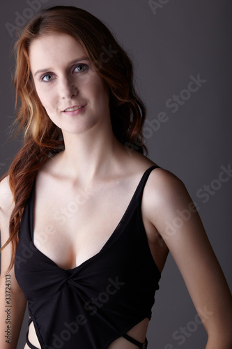 Adult redhead woman