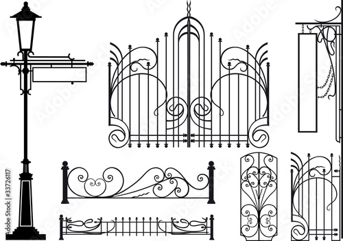 Old design elements of city streets