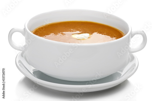 vegetable soup isolated