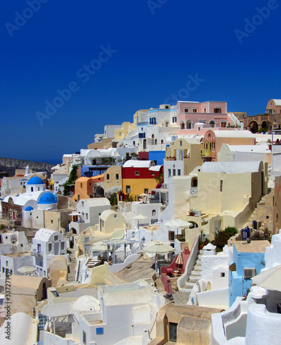 Colorful Greek village