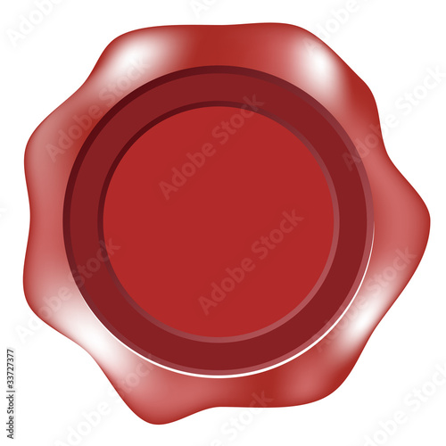 Blank wax seal or label