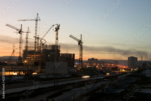 Obraz na płótnie Construction w salonie