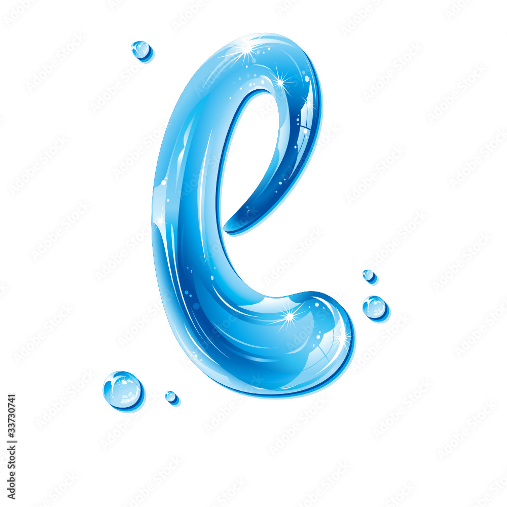 ABC series - Water Liquid Letter - Small Letter l ABC series - Water Liquid Letter - Small Letter l