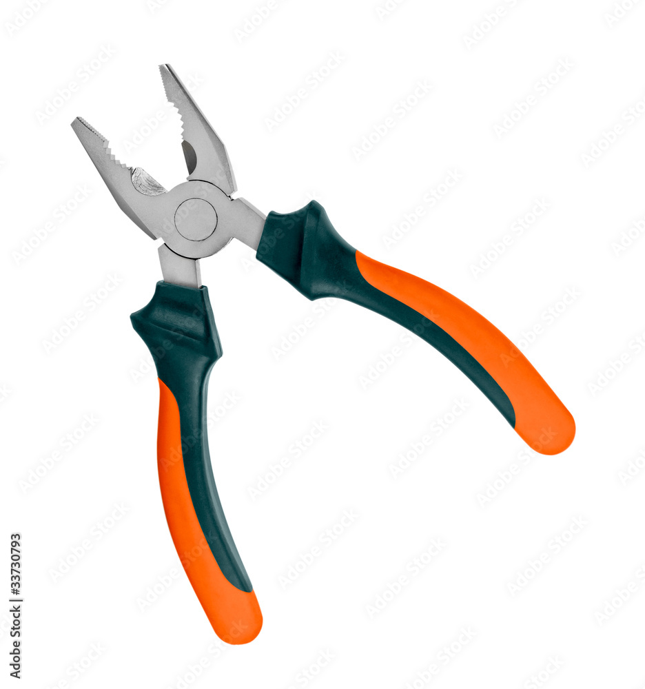 Pliers isolated on white background. Pliers isolated on white background.