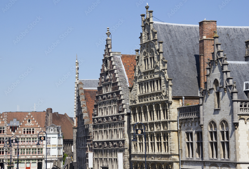 Obraz premium Gables in Ghent, Belgium